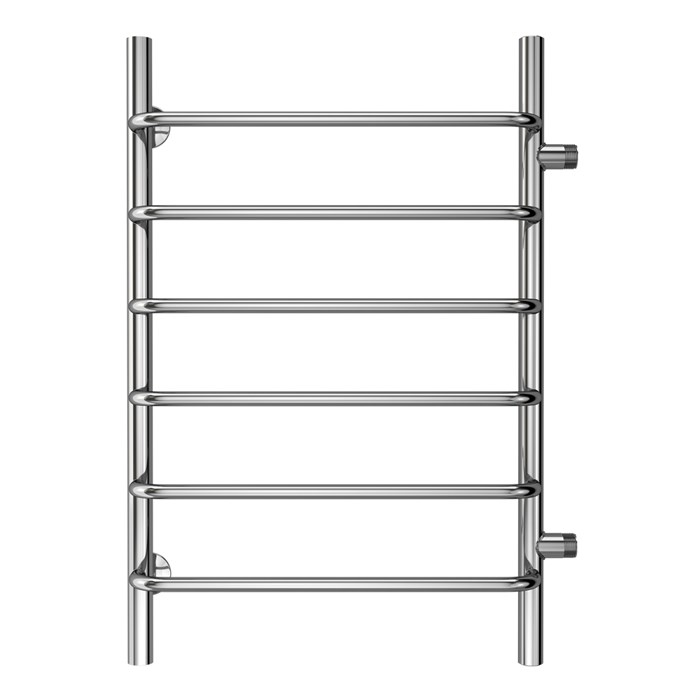 Полотенцесушитель водяной AZARIO MODENA 500/800 6 секций, боковое подключение, 1", хром (AZ08558) AZ08558