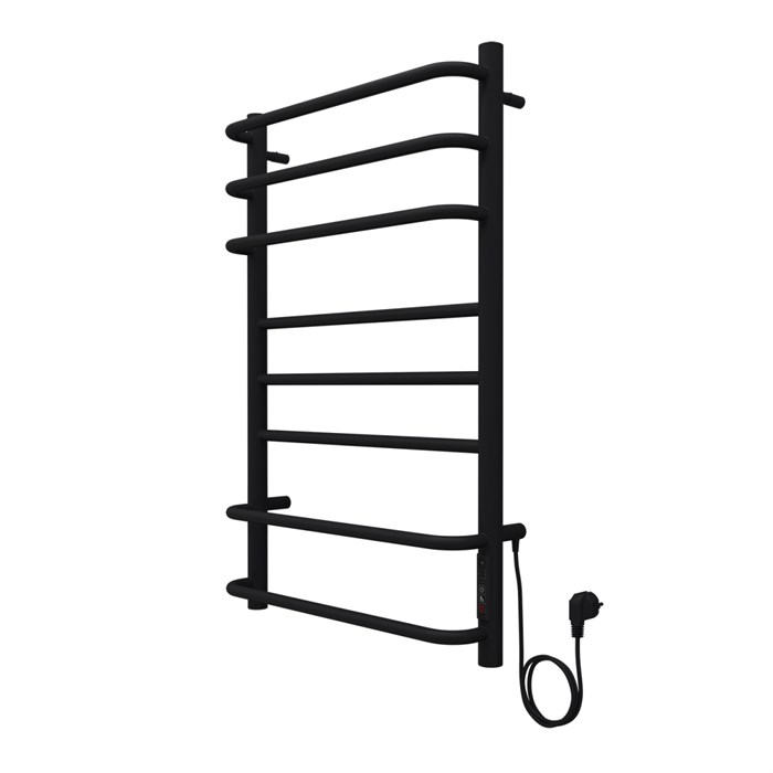 Полотенцесушитель электрический AZARIO MILAN 500/800 8 секций, диммер справа, черный (AZ90858B) AZ90858B