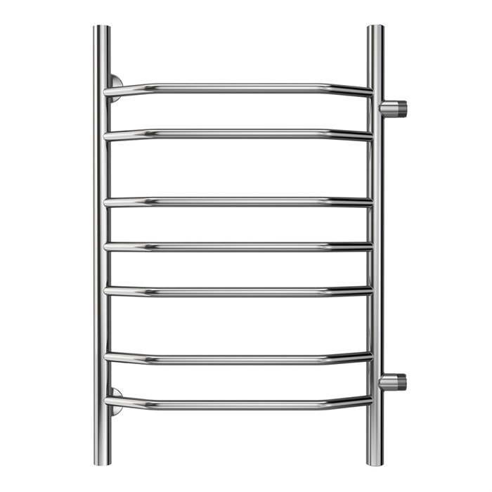 Полотенцесушитель водяной AZARIO RAVENNA 500/800 7 секций, боковое подключение, 1", хром (AZ07558) AZ07558