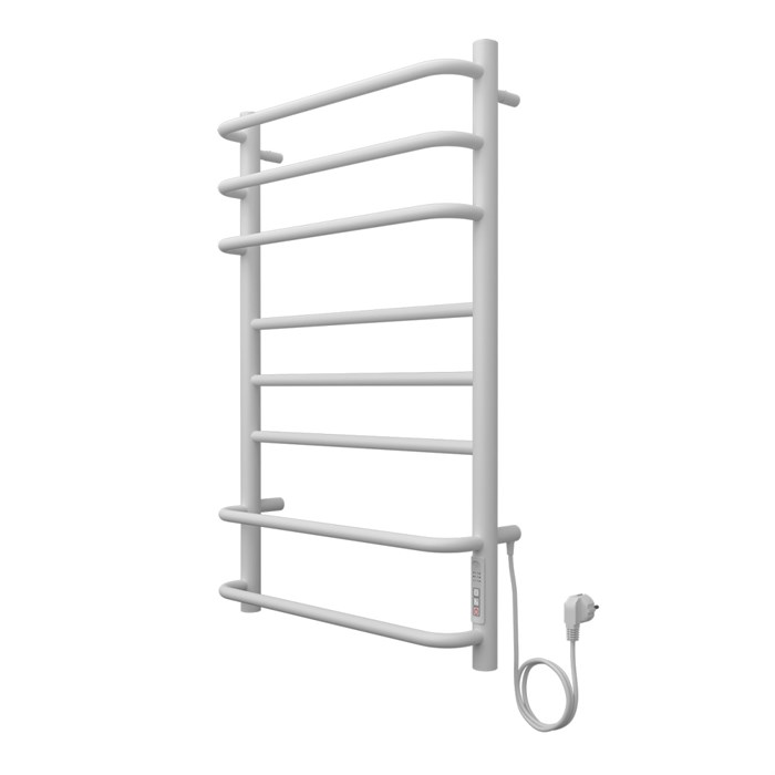 Полотенцесушитель электрический AZARIO MILAN 500/800 8 секций, диммер справа, белый (AZ90858W) AZ90858W