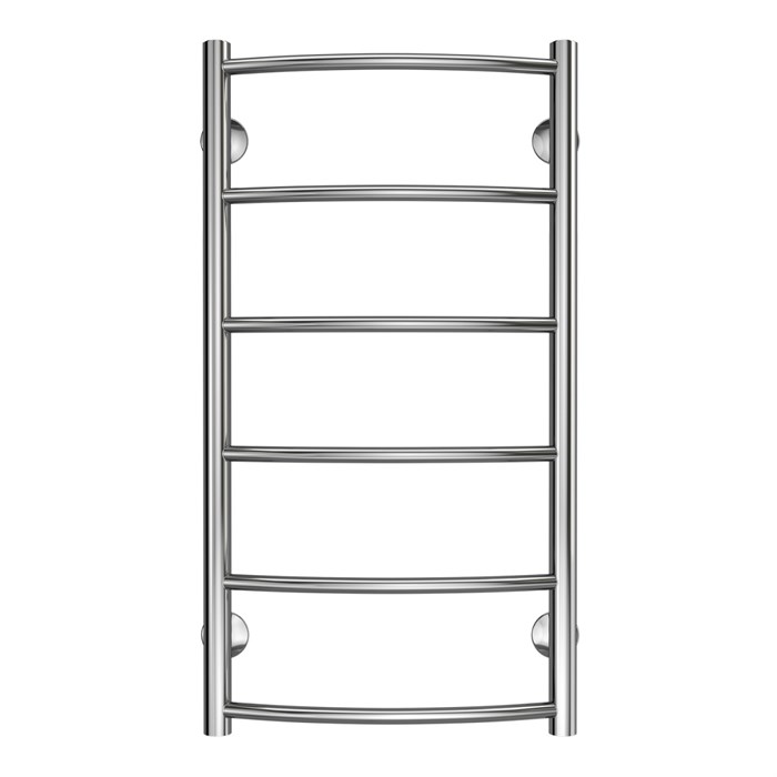 Полотенцесушитель водяной AZARIO VERONA 400/800 6 секций, нижнее/диагональное подключение, 1/2", хром (AZ04148) AZ04148