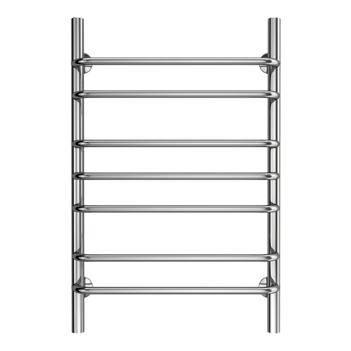 Полотенцесушитель водяной AZARIO FERRARA 500/800 7 секций, нижнее/диагональное подключение, 1/2", хром (AZ09158) AZ09158