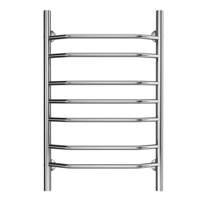 Полотенцесушитель водяной AZARIO RAVENNA 500/800 7 секций, нижнее/диагональное подключение, 1/2", хром (AZ07158) AZ07158