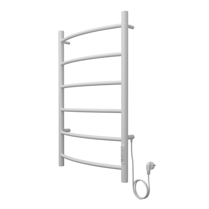 Полотенцесушитель электрический AZARIO VERONA 500/800 6 секций, диммер справа, белый (AZ04858W) AZ04858W