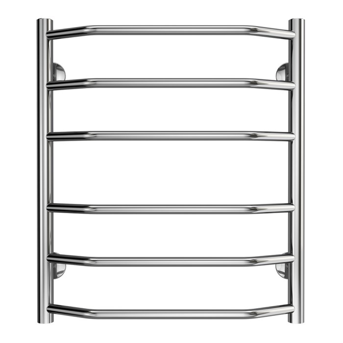 Полотенцесушитель водяной AZARIO RAVENNA 500/600 6 секций, нижнее/диагональное подключение, 1/2", хром (AZ07156) AZ07156