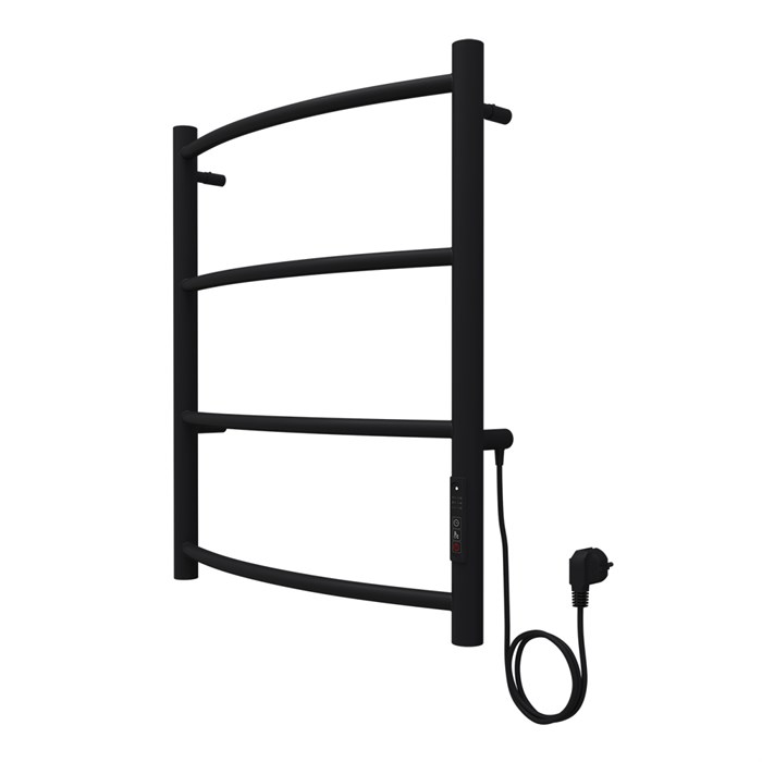 Полотенцесушитель электрический AZARIO VERONA 500/600 4 секции, диммер справа, черный (AZ04856B) AZ04856B