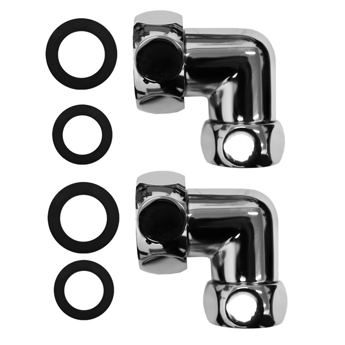 Соединение угловое для полотенцесушителей Azario гайка-гайка 1"х3/4", хром (4620768881695) 4620768881695