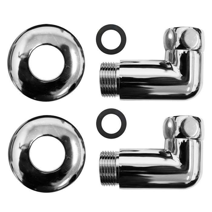 Соединение угловое для полотенцесушителей Azario гайка-штуцер 3/4"х3/4", хром (4620768882753) 4620768882753