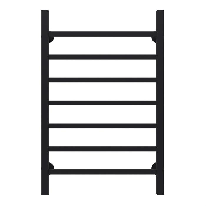 Полотенцесушитель водяной AZARIO ANCONA 500/800 квадрат, 7 секций, нижнее/диагональное подключение, 1/2", черный (AZ83915B) AZ83915B