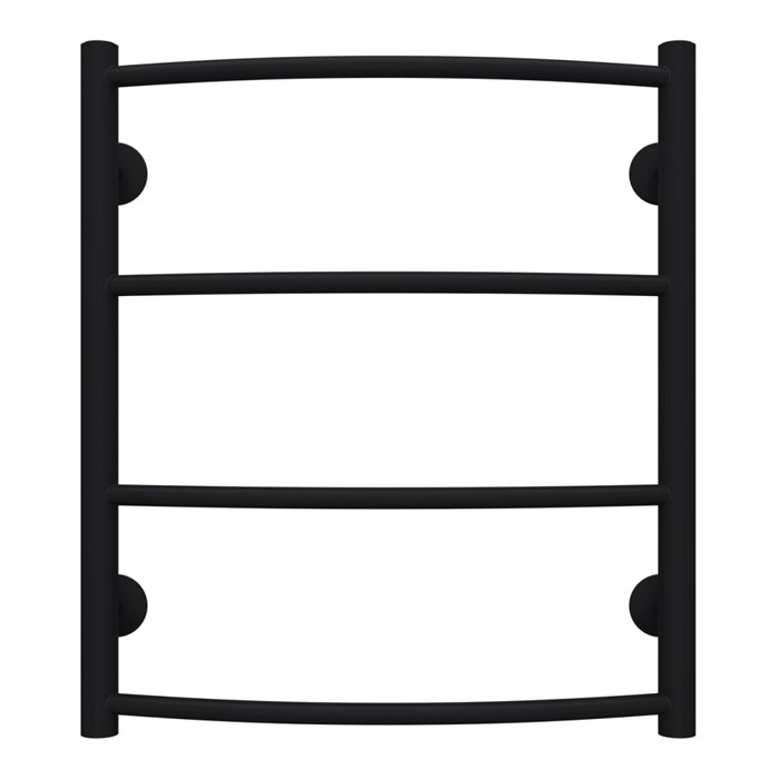 Полотенцесушитель водяной AZARIO VERONA 500/600 4 секции, боковое подключение, 1/2", черный (AZ83912B) AZ83912B