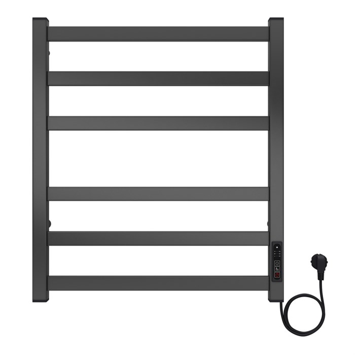 Полотенцесушитель PALERMO 500/600 электрический ГРАФИТ R 6 пер. AZARIO (AZ83901G) AZ83901G