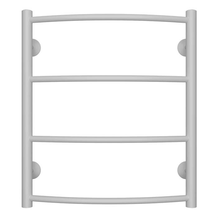 Полотенцесушитель водяной AZARIO VERONA 500/600 4 секции, нижнее/диагональное подключение, 1/2", белый (AZ83911W) AZ83911W