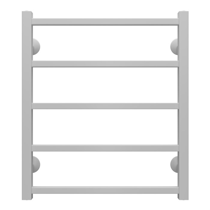 Полотенцесушитель водяной AZARIO ANCONA 500/600 квадрат, 5 секций, нижнее/диагональное подключение, 1/2", белый (AZ83876W) AZ83876W