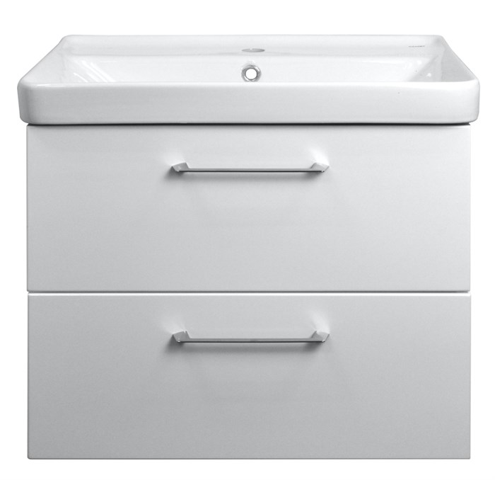 Комплект Azario тумба Ника 70 700х475х560 подвесная с раковиной Monte 70 белый глянцевый (CS00080144) CS00080144