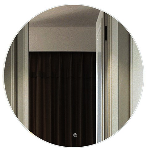 Зеркало AZARIO Alone Cerchio 800х800 влагостойкое с подсветкой, сенсорный выключатель с функцией диммера (CS00079362) CS00079362