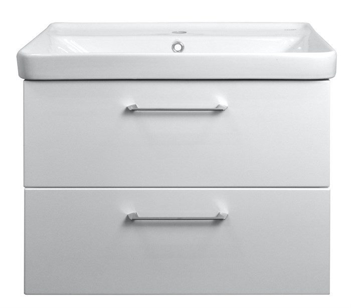 Комплект Azario тумба Ника 80 800х475х560 подвесная с раковиной Monte tx 80, белый глянцевый (CS00080145) CS00080145