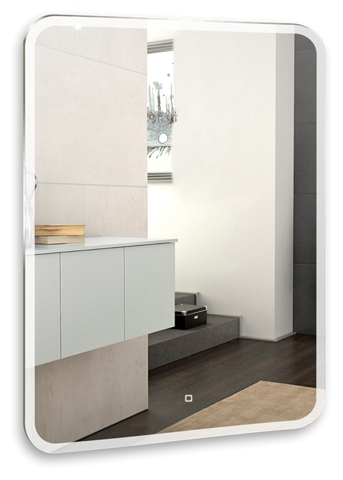 Зеркало AZARIO Стив 800х1000 c подсветкой и диммером, сенсор выкл (ФР-00001800) ФР-00001800