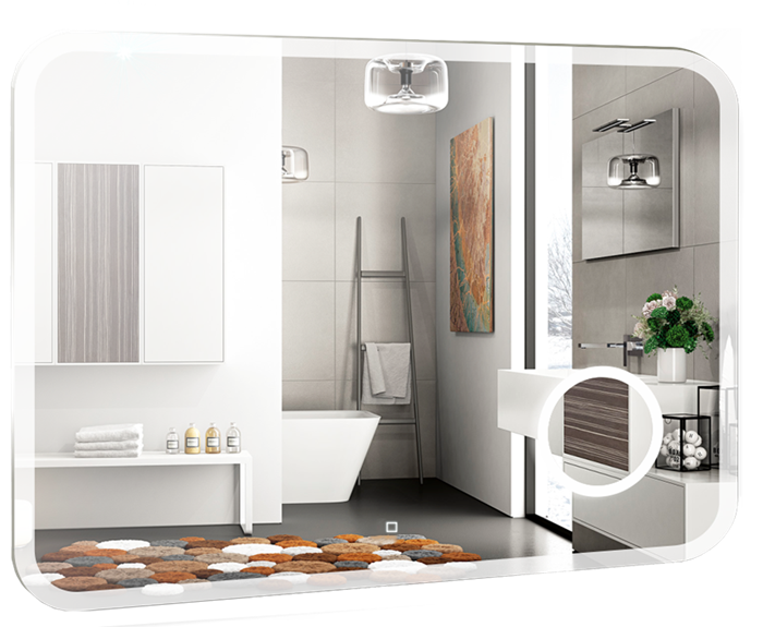 Зеркало AZARIO Эльза 800х550, LED-подсветка с диммером, сенсорный выключатель (ФР-00002156) ФР-00002156