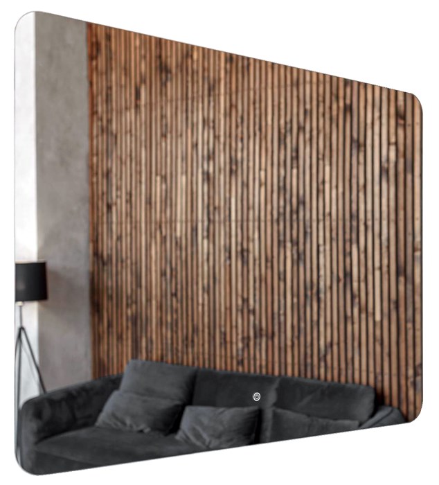 Зеркало AZARIO Alone Raggio 1000х700 влагостойкое с подсветкой, сенсорный выключатель с функцией диммера (CS00078966) CS00078966