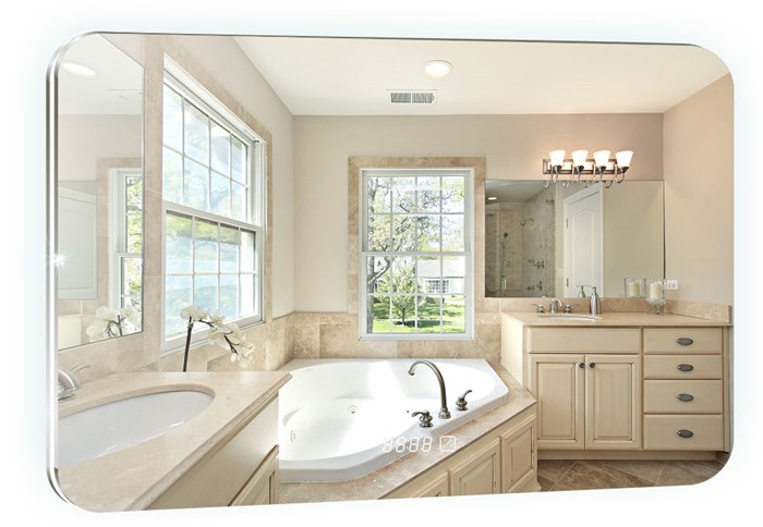 Зеркало AZARIO Паллада 800х550 c подсветкой и диммером, сенсор выкл (LED-00002243) LED-00002243