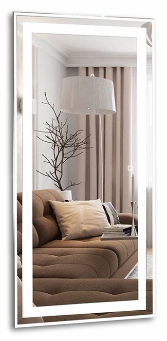 Зеркало AZARIO Лира 600х1200 c подсветкой и диммером, сенсорный выключатель (ФР-00002160) ФР-00002160