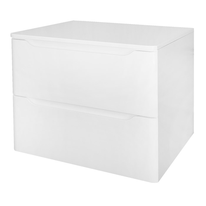 Тумба Azario LOTOS 60/2 600х460х500 подвесная, без раковины, белый глянцевый (CS00084142) CS00084142