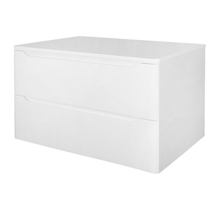 Тумба Azario LOTOS 80/2 800х460х500 подвесная, без раковины, белый глянец (CS00084144) CS00084144