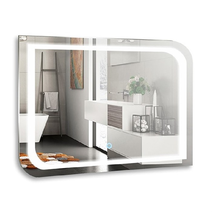 Зеркало Azario Персей 800х600 c подсветкой и диммером, сенсор выкл (ФР-00000949) ФР-00000949