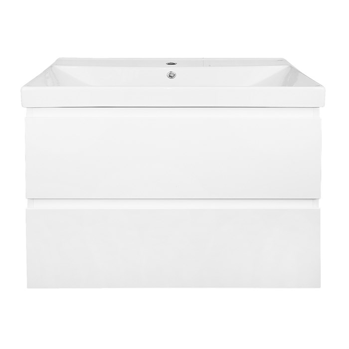 Комплект Тумба Azario Мила 80 815х470х680 подвесная, с раковиной Tempo 80, белый матовый (CS00091365) CS00091365