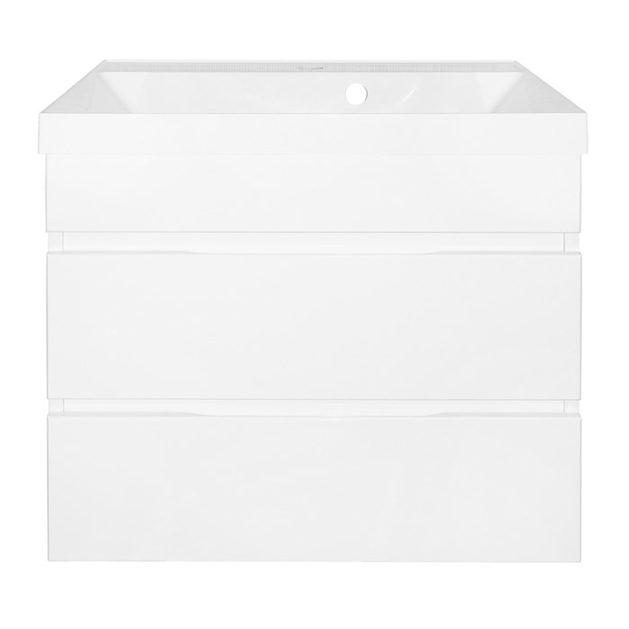 Комплект Azario Тумба Эстима 60/2 595х447х555 подвесная, с раковиной Астория 60, белый глянцевый (CS00094582) CS00094582