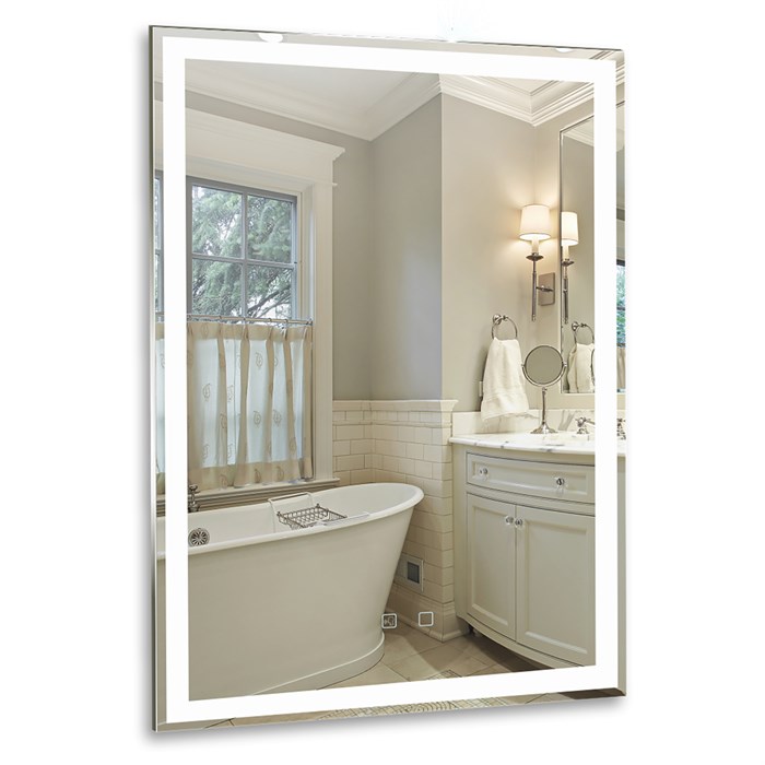 Зеркало AZARIO Рига-VOICE 600х800 голосовое управление, подогрев, сенсорнй выключатель (LED-00002614) LED-00002614