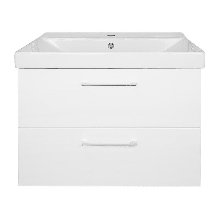 Комплект Azario Тумба Ника 70 700х475х560 подвесная, с раковиной Tempo 70, белый глянцевый (CS00092801) CS00092801