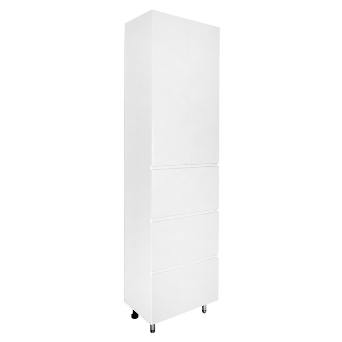 Пенал Azario Эстима 52/3 520х330х1960 напольный, белый глянцевый (CS00094562) CS00094562