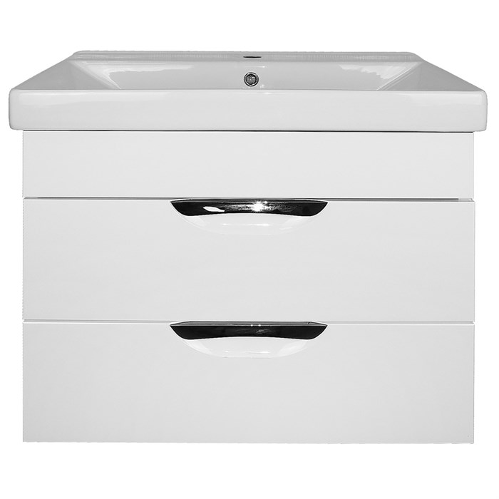 Комплект Тумба Стиль- 70/2 "Соло" 700х580х480 подвесная, с раковиной Tempo 70, с доводчиками (CS00092804) CS00092804