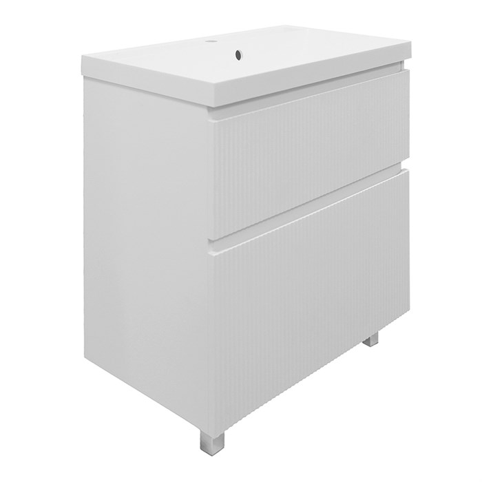 Комплект Azario Тумба Viola 80/2Н 800х450х850 напольная, с раковиной Астория 80, белый матовый (CS00097140) CS00097140