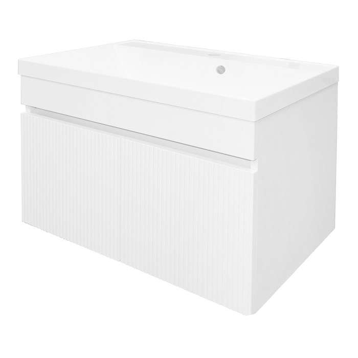 Комплект Тумба Loranto Serenada 70 700х450х550 подвесная, с раковиной Астория 70, белый (CS00096748) CS00096748