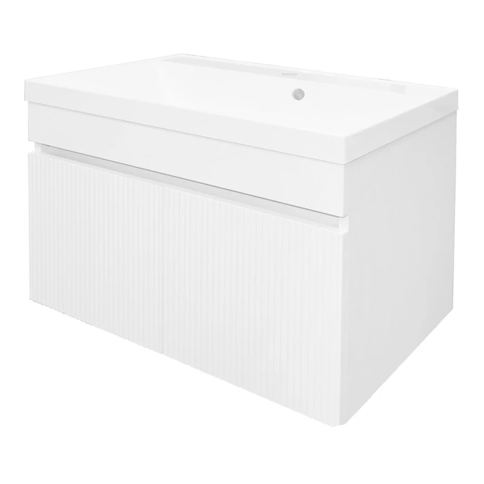 Комплект Тумба Loranto Serenada 70 700х450х550 подвесная, с раковиной Астория 70, белый (CS00096748) CS00096748