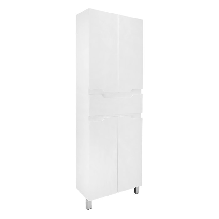 Пенал напольный Azario KANTRI 60/1 600х30х1900, белый глянец (CS00097266) CS00097266