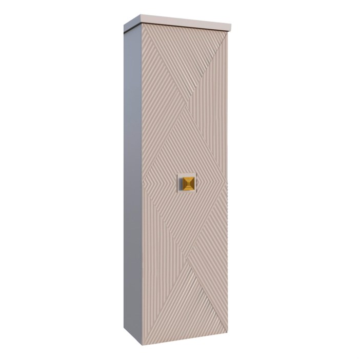 Пенал подвесной Azario ZENA 400х330х1350 правосторонний, кашемир, ручка золото (CS00097032) CS00097032