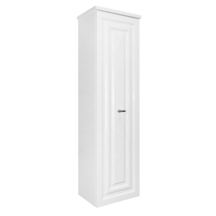 Пенал подвесной Azario LAURA 400х330х1350 правосторонний, белый глянцевый, фурнитура хром (CS00096956) CS00096956