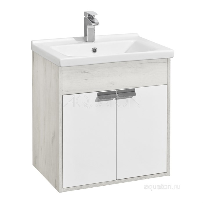 Тумба под раковину AQUATON подвесная, дуб крафт (1A237301FAX10) 1A237301FAX10