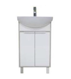 Тумба под раковину AQUATON РИКО 50 напольная, Белый Ясень/Фабрик (1A212401RIB90) 1A212401RIB90