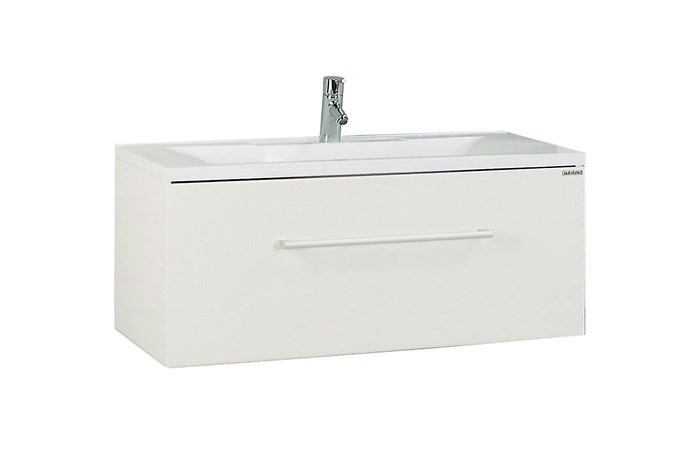 Тумба под раковину AQUATON Мадрид 100 М подвесная, белая (1A126901MA010) 1A126901MA010