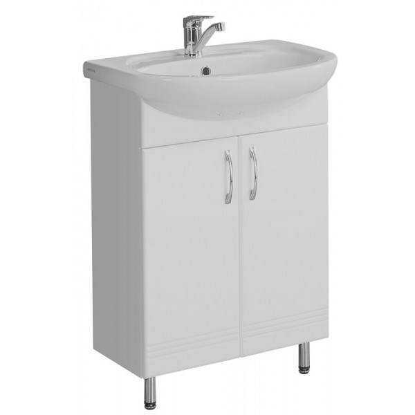 Тумба под раковину AQUATON ОНДА-60 напольная, белая (1A122801ON010) 1A122801ON010