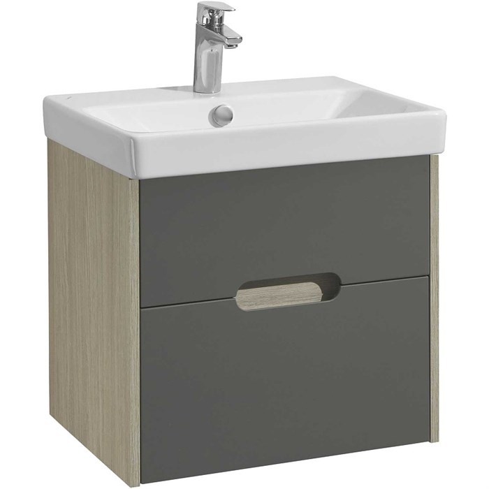 Тумба под раковину AQUATON Оливия 55 подвесная Грей/Дуб Ойстер (1A254201OLUG0) 1A254201OLUG0