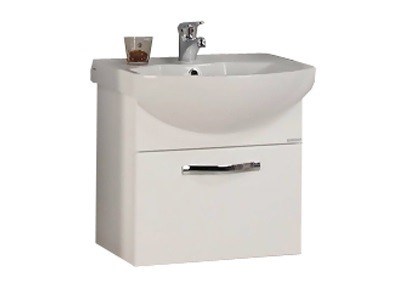 Тумба под раковину AQUATON Ария 50 подвесная, белая (1A140301AA010) 1A140301AA010