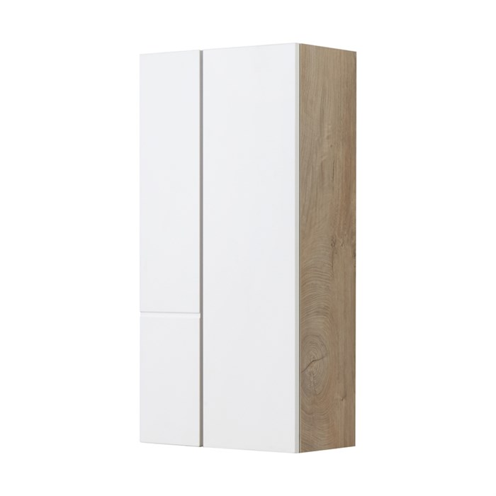 Шкафчик AQUATON Мишель подвесной,  дуб эндгрейн/белый (1A243903MIX40) 1A243903MIX40