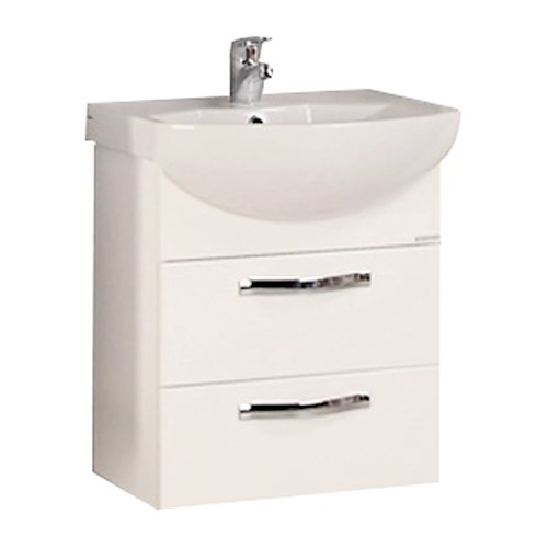 Тумба под раковину AQUATON Ария 50 М, подвесная, белая(1A140001AA010) 1A140001AA010