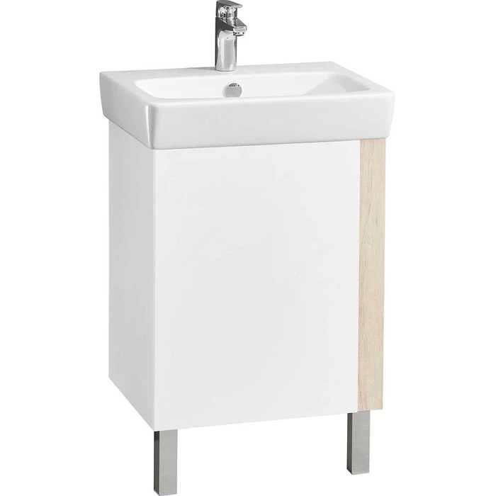 Кантри 55 Тумба Белый/Дуб Верона (БЕЗ УМЫВАЛЬНИКА "Нео-55") 1A257601AHB20