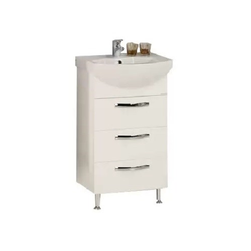 Тумба под раковину AQUATON Ария 50 Н, белая (1A140201AA010) 1A140201AA010